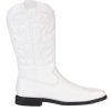 White Cowboy Boots for Men | Costume Shoes for Adults Size 11