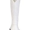 White Cowboy Boots for Men | Costume Shoes for Adults Size 11