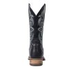Women Western Boots Hand Painted, Square Toe, Full Grain Cowhide, 4-Layer Composite Sole(PLT203604)