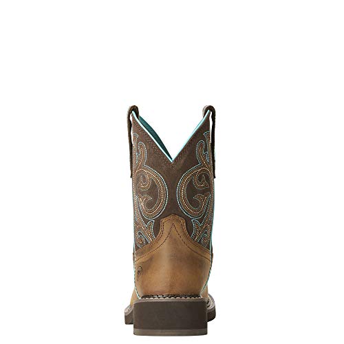 31KXt0DHnNL.jpg Womens Fatbaby Heritage Round Toe Casual Boots Ankle Low Heel 1-2" - Blue, Brown