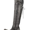 Over the Knee Cowboy Boots for Women Adjustable Thigh High Cowgirl Boots