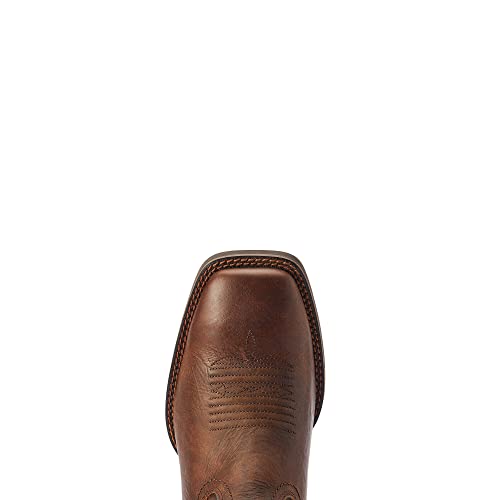 Mens Sport Rambler Square Toe Casual Boots Mid Calf - Brown