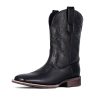 Cowboy Boots for Men - Men's Western Boots with Embroidery, Slip Resistant Square Toe Chunky Heel, Durable and Fashionable Retro