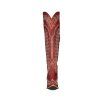 Over the Knee Cowboy Boots for Women Embroidery Cowgirl Boots Chunky Heel Side Zipper Boots Thigh High Western Boots