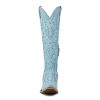 Knee High Cowboy Boots for Women Pointed Toe Side Zipper Cowgirl Boots Women's Back Lace up Chunky Heel Western shoes