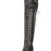 Over the Knee Cowboy Boots for Women Adjustable Thigh High Cowgirl Boots