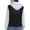 31yegHqzAeL.jpg Women's Classic Casual Hooded Denim Jacket Drawstring Vintage Washed Jean Jacket Sweatshirt with Pockets