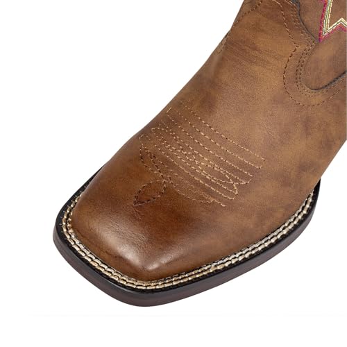 Ladies Western Square Toe Cowboy Boots For Women Wide Calf Cowgirl Boots
