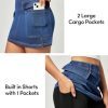 411ResGNOsL.jpg Jean Skirts for Women Denim High Stretch Cargo Skirt with Shorts Denim Skort Mini Jean Skort Y2k Skirt with Pockets