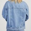 Jean Jacket Women Trendy 2025 Embellished Button Down Vintage Western Trucker Jacket Spring Coat Outfits