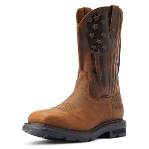 Men's Sierra Shock Shield Patriot Steel Toe Work Boot Western