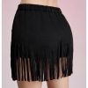 41748-tlGqL.jpg Women's Suede Fringe Sexy Cowgirl Skirts Country Concert Outfit Western High Waisted Skirt