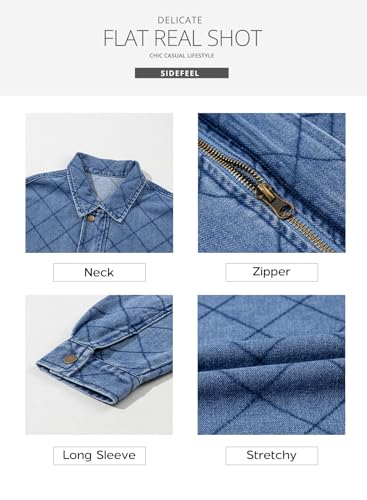 Women's Jean Jacket Long Sleeve Zimbaplatinum Overszied Denim Jackets Shacket Coat Fashion Spring Outfits 2025