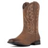 Cowboy Boots for Men Western Boots Wide Square Toe Men's Cowboy Boots Classic Embroidered with Pull On Slip Resistant Boots