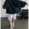 41N8Ou6KTuL.jpg Women's Zip Up Denim Jacket Long Sleeve Oversized Jean Jacket Outerwear