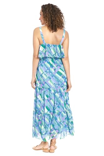 41hZlOr19fL.jpg Sleeveless Square Neck Tiered Maxi Ruffle Detail | Summer Dresses for Women
