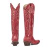 Black Cowboy Boots for Women Knee High Cowgirl Tall Boots with Classic Retro Embroidered Chunky Heel Slip On Pointed Toe Womens