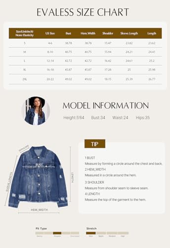 41mE3nGSaWL.jpg Womens Boyfriend Washed Crop Denim Jean Jacket Coat