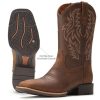 Cowboy Boots For Men - Mens Sport Wide Square Toe Western Boot,Oil/Slip Resistant,Durable Fashionable Classic Pull on 10 Inch