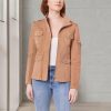 Jeans for Women Lightweight Zip-Up Utility Jackets Transitional Jackets for Fall and Spring, Small to X-Large