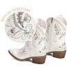 Cowboy Boots for Women - Western Embroidered Cowgirl Boots with Sparkly Rhinestone, Pointed Toe Chunky Heel Side Zipper Vintage
