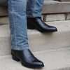51LCV1oH1JL.jpg Mens Classic Round Toe Cowboy Boots H7001