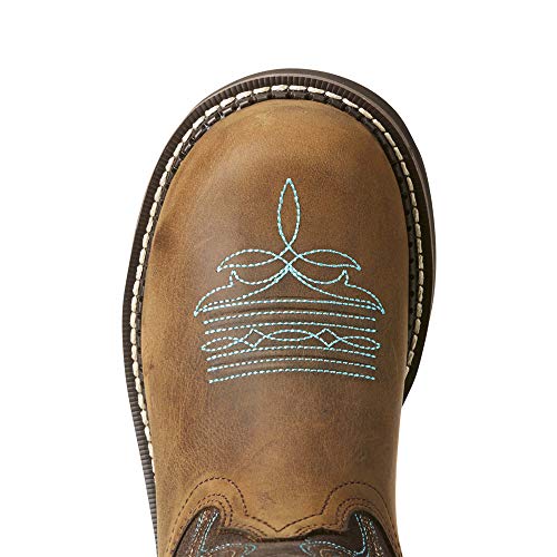 51OOMY5PAOL.jpg Womens Fatbaby Heritage Round Toe Casual Boots Ankle Low Heel 1-2" - Blue, Brown