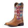 Youth Tan Lonestar Ridge Serape Cowgirl Boot