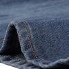 Casual Denim Skirt for Women's High Waist Split Back Pockets Midi Jean Skirts