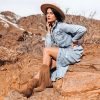 Fringe Cowboy Boots for Women – Mid Calf Cowgirl Boots with Star Studded, Pointed Toe and Chunky Heel, Perfect for Country Music