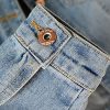 Womens Denim Jackets Distressed Ripped Long Sleeve Jean Jacket Coats