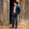 Cowboy Boots for Men - Men's Western Boots with Embroidery, Slip Resistant Square Toe Chunky Heel, Durable and Fashionable Retro